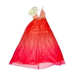 Fashionnova Coral Maxi Dress